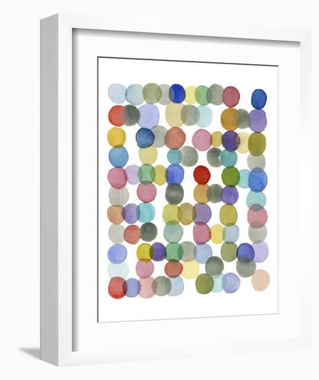 Series Colored Dots No. II-Louise van Terheijden-Framed Art Print