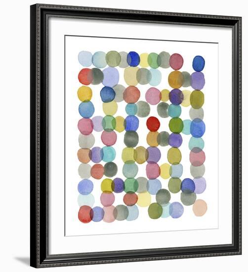 Series Colored Dots No. II-Louise van Terheijden-Framed Art Print