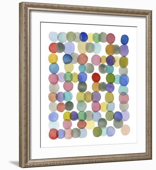 Series Colored Dots No. II-Louise van Terheijden-Framed Art Print