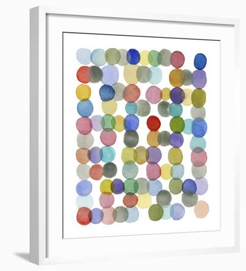 Series Colored Dots No. II-Louise van Terheijden-Framed Art Print