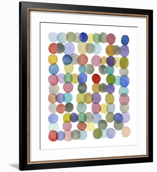 Series Colored Dots No. II-Louise van Terheijden-Framed Art Print