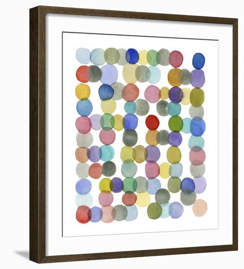 Series Colored Dots No. II-Louise van Terheijden-Framed Art Print