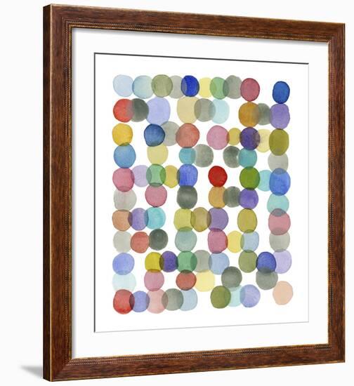 Series Colored Dots No. II-Louise van Terheijden-Framed Art Print