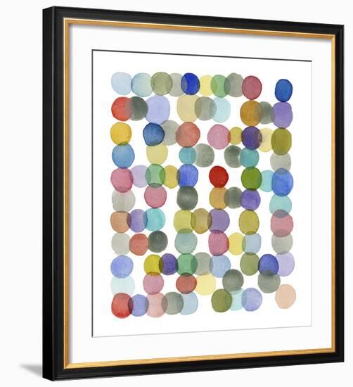 Series Colored Dots No. II-Louise van Terheijden-Framed Art Print