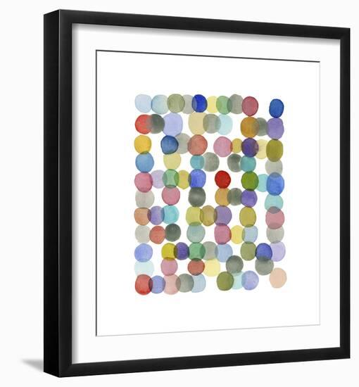 Series Colored Dots No. II-Louise van Terheijden-Framed Giclee Print