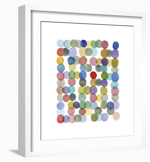 Series Colored Dots No. II-Louise van Terheijden-Framed Giclee Print