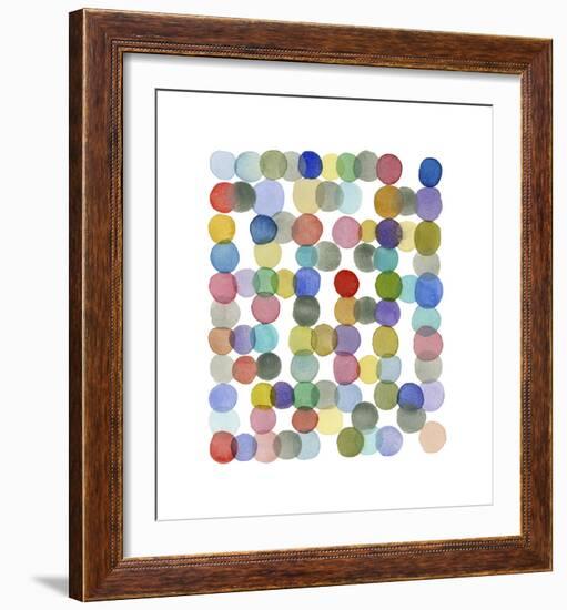 Series Colored Dots No. II-Louise van Terheijden-Framed Giclee Print