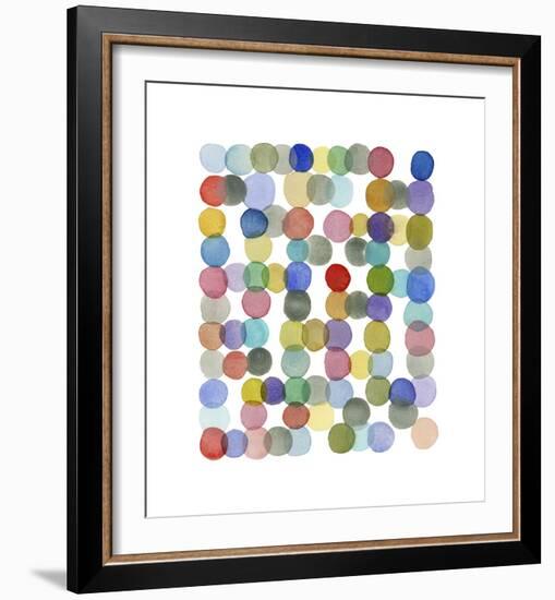 Series Colored Dots No. II-Louise van Terheijden-Framed Giclee Print