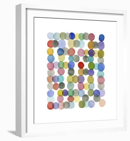 Series Colored Dots No. II-Louise van Terheijden-Framed Giclee Print