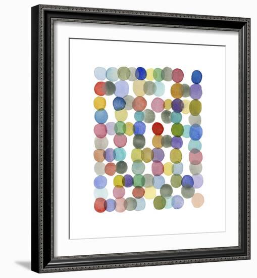 Series Colored Dots No. II-Louise van Terheijden-Framed Giclee Print