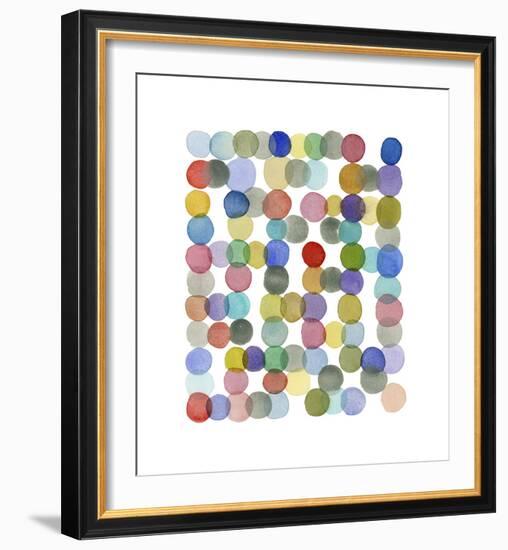 Series Colored Dots No. II-Louise van Terheijden-Framed Giclee Print