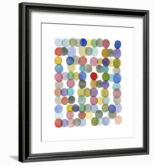 Series Colored Dots No. II-Louise van Terheijden-Framed Giclee Print