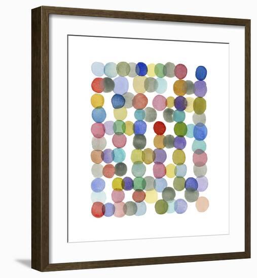 Series Colored Dots No. II-Louise van Terheijden-Framed Giclee Print