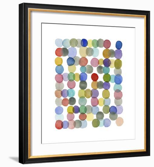 Series Colored Dots No. II-Louise van Terheijden-Framed Giclee Print