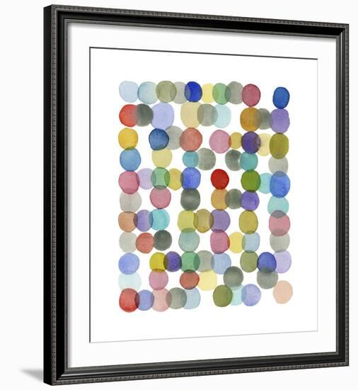 Series Colored Dots No. II-Louise van Terheijden-Framed Giclee Print