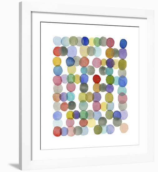 Series Colored Dots No. II-Louise van Terheijden-Framed Giclee Print