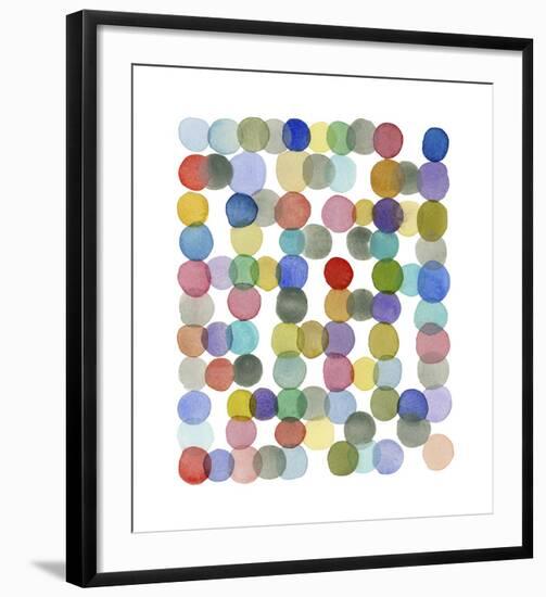 Series Colored Dots No. II-Louise van Terheijden-Framed Giclee Print