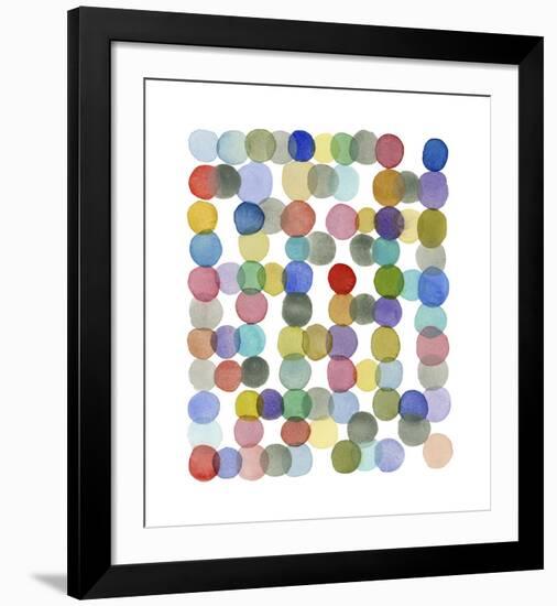 Series Colored Dots No. II-Louise van Terheijden-Framed Giclee Print