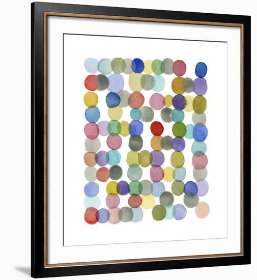 Series Colored Dots No. II-Louise van Terheijden-Framed Giclee Print