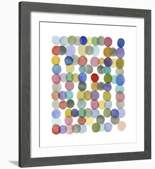 Series Colored Dots No. II-Louise van Terheijden-Framed Giclee Print