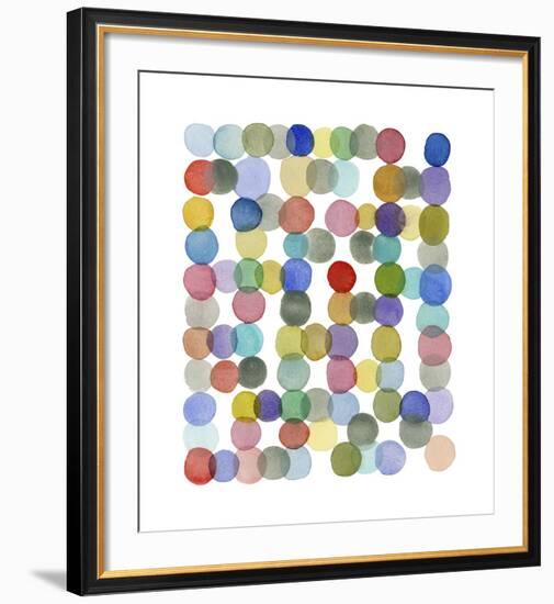 Series Colored Dots No. II-Louise van Terheijden-Framed Giclee Print