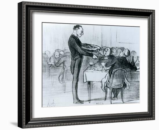 Series 'Croquis Parisiens', Palet 5 from 'Le Charivari', 9th May, 1855-Honore Daumier-Framed Giclee Print