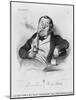 Series Galerie Physionomique, a True Smoker, 1836-Honore Daumier-Mounted Giclee Print