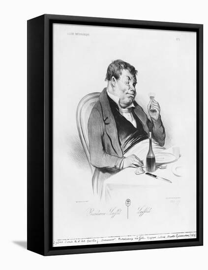 Series Galerie Physionomique, Bordeaux Laffite, Plate 1, Le Charivari, 17th November 1836-Honore Daumier-Framed Premier Image Canvas