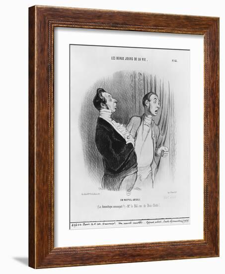 Series 'Les beaux jours de la vie', A New Nobleman, Illustration from 'Le Charivari', 2nd July 1845-Honore Daumier-Framed Giclee Print