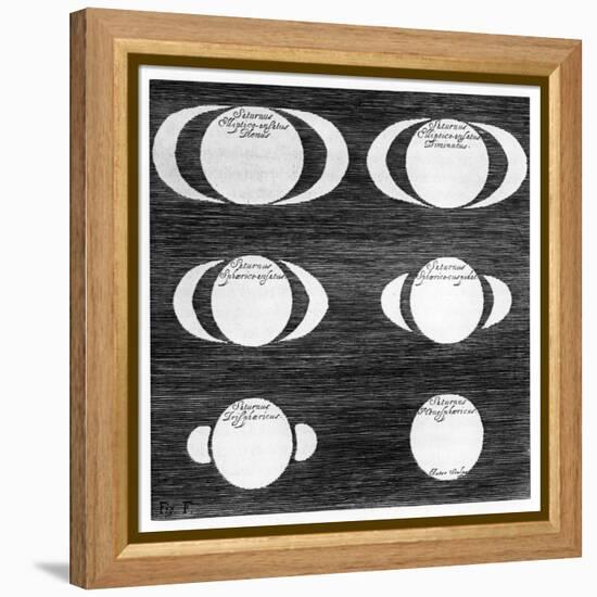 Series of Observations of the Planet Saturn, 1656-null-Framed Premier Image Canvas