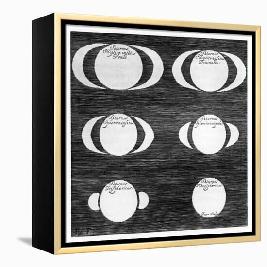 Series of Observations of the Planet Saturn, 1656-null-Framed Premier Image Canvas