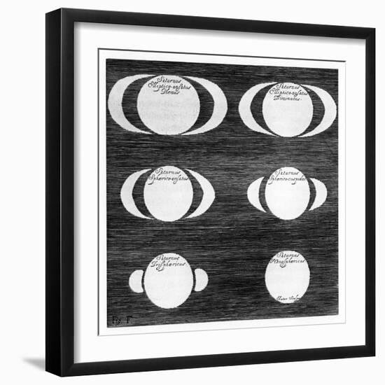 Series of Observations of the Planet Saturn, 1656-null-Framed Giclee Print