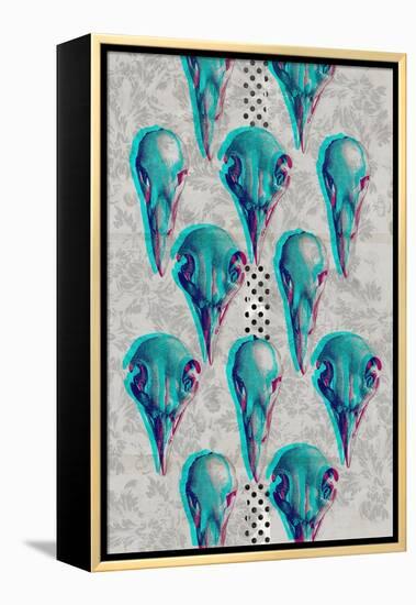 Series of Skulls, 2016 (Collage on Canvas)-Teis Albers-Framed Premier Image Canvas