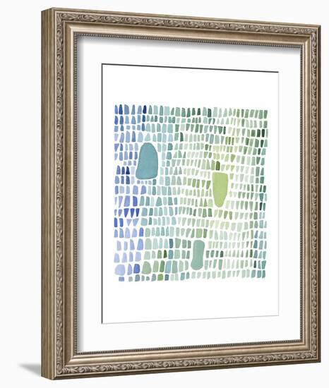 Series Sea Glass No. 1-Louise van Terheijden-Framed Art Print