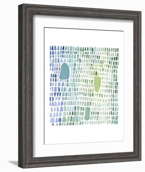 Series Sea Glass No. 1-Louise van Terheijden-Framed Art Print