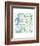 Series Sea Glass No. 1-Louise van Terheijden-Framed Art Print