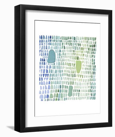 Series Sea Glass No. 1-Louise van Terheijden-Framed Art Print