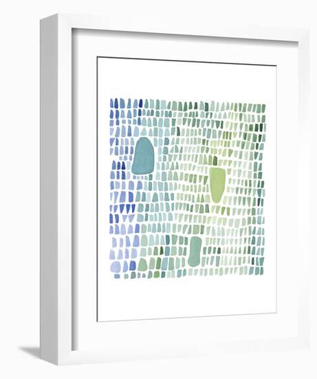 Series Sea Glass No. 1-Louise van Terheijden-Framed Art Print