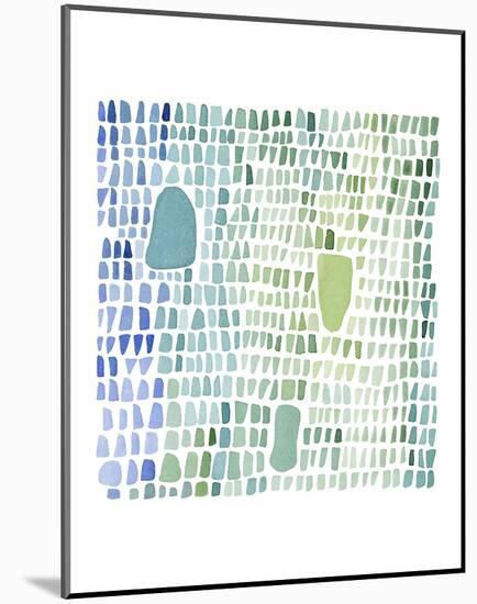 Series Sea Glass No. 1-Louise van Terheijden-Mounted Art Print