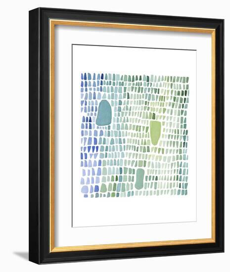 Series Sea Glass No. 1-Louise van Terheijden-Framed Art Print