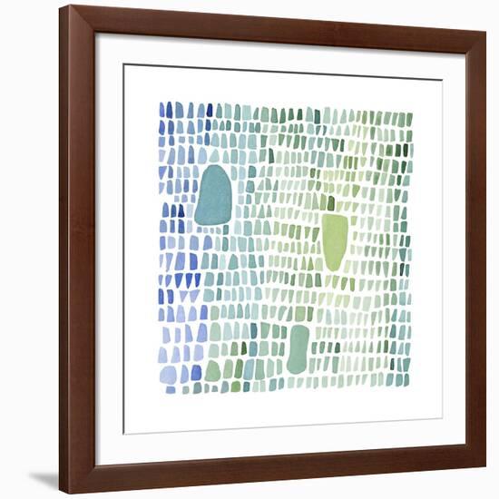 Series Sea Glass No. 1-Louise van Terheijden-Framed Giclee Print