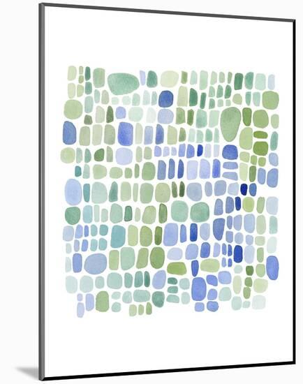 Series Sea Glass No. II-Louise van Terheijden-Mounted Art Print