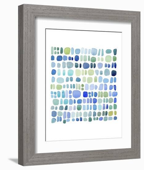 Series Sea Glass No. III-Louise van Terheijden-Framed Art Print