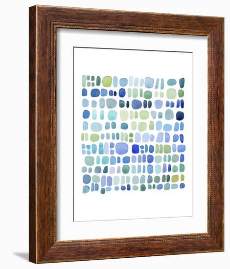 Series Sea Glass No. III-Louise van Terheijden-Framed Art Print