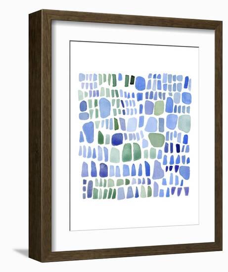 Series Sea Glass No. IV-Louise van Terheijden-Framed Art Print