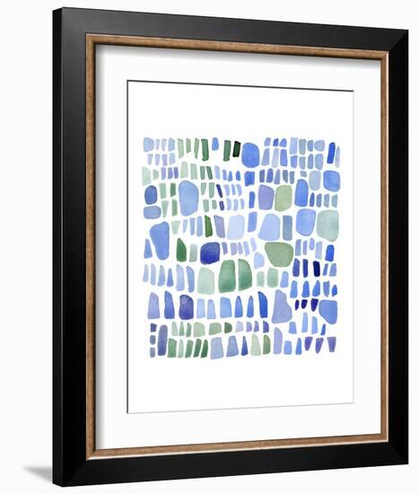 Series Sea Glass No. IV-Louise van Terheijden-Framed Art Print