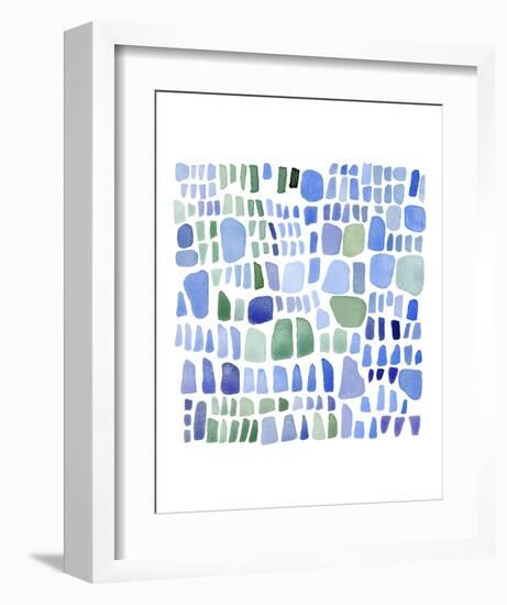 Series Sea Glass No. IV-Louise van Terheijden-Framed Art Print