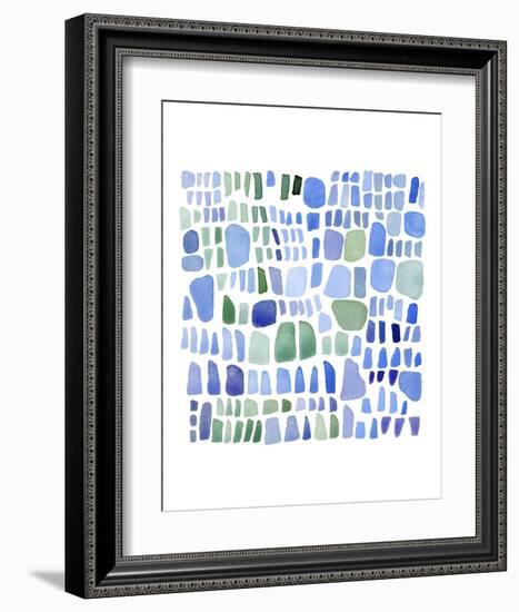 Series Sea Glass No. IV-Louise van Terheijden-Framed Art Print