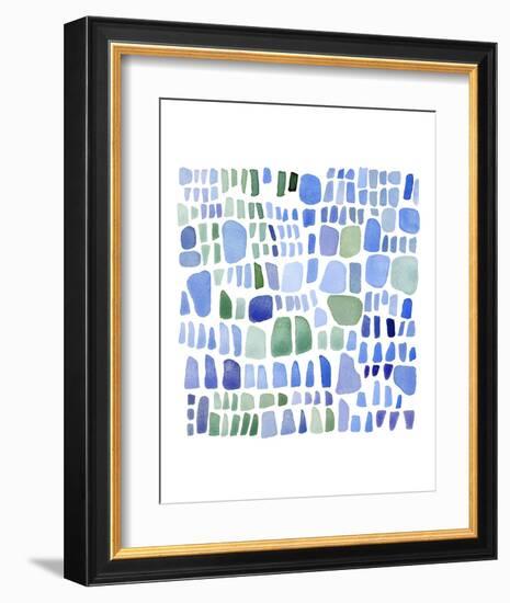 Series Sea Glass No. IV-Louise van Terheijden-Framed Art Print