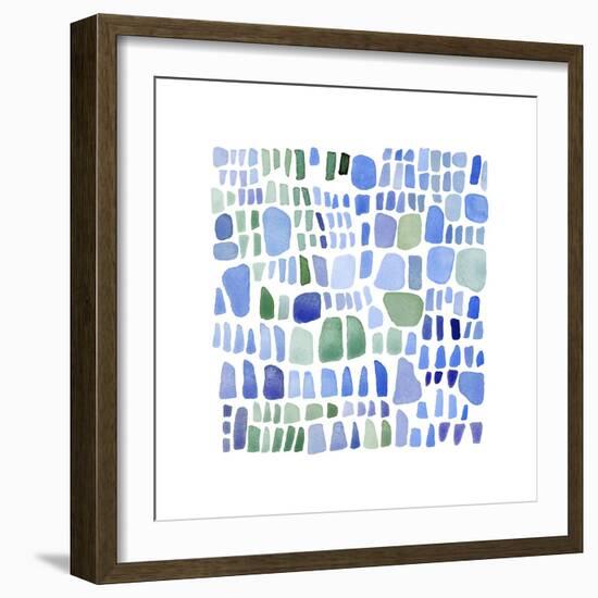 Series Sea Glass No. IV-Louise van Terheijden-Framed Giclee Print